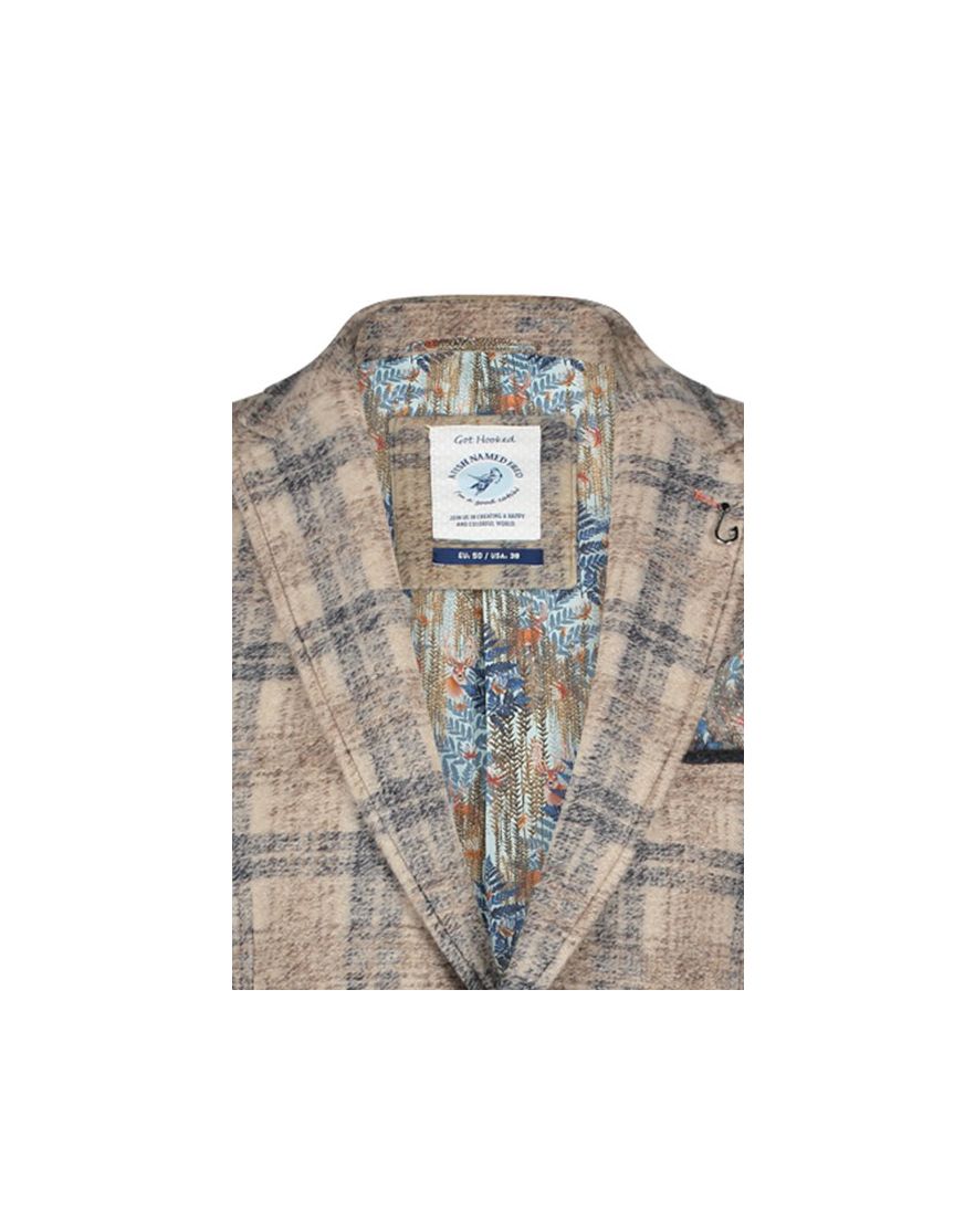 A Fish Named Fred colbert beige navy geruit