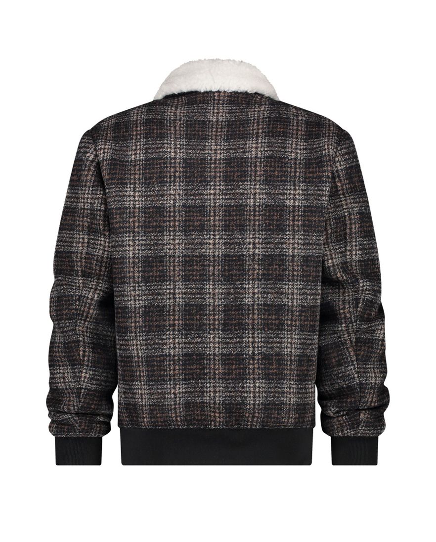 A Fish Named Fred jack bruin geruit rits slim fit