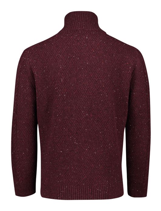 Gant vest rood boredeaux gebreid