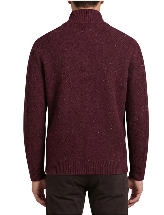 Gant vest rood boredeaux gebreid