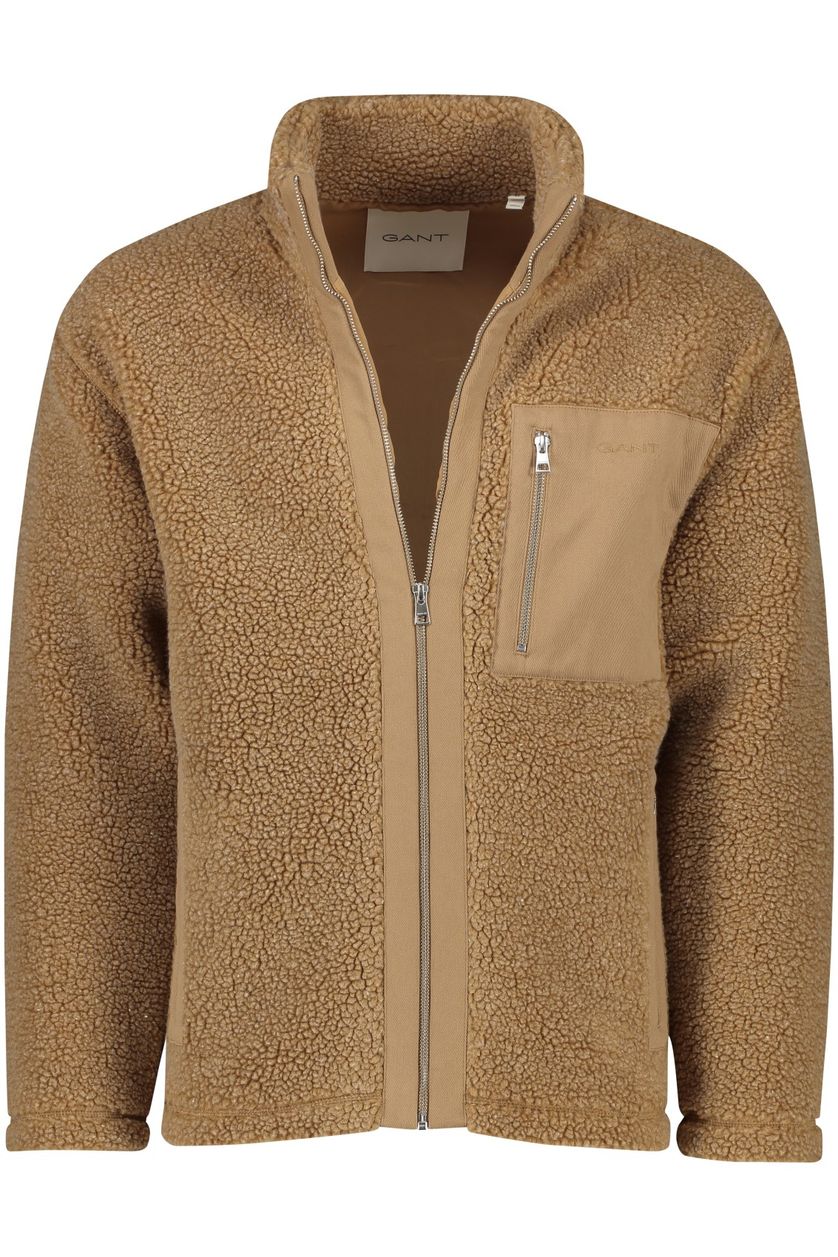 Gant outdoor vest beige uni fleece normale fit