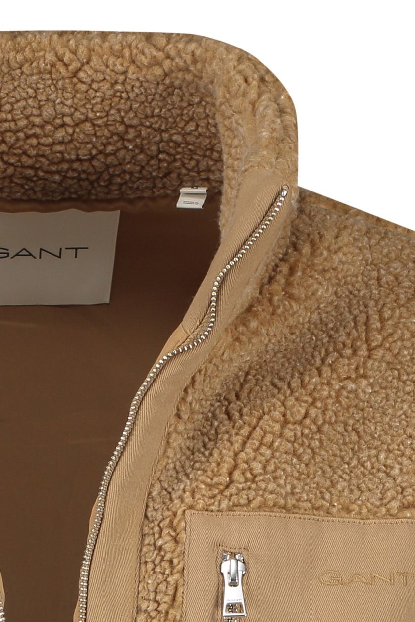 Gant outdoor vest beige uni fleece normale fit