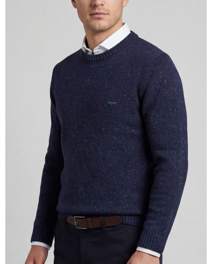 Gant trui donkerblauw normale fit