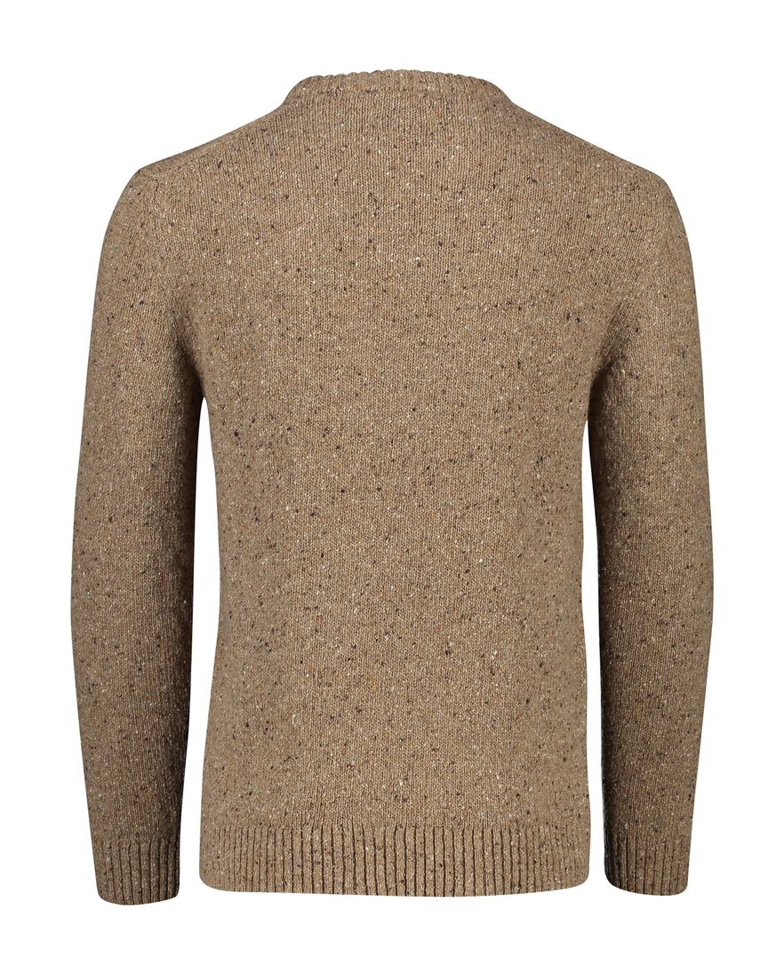 Gant trui bruin gebreid ronde hals