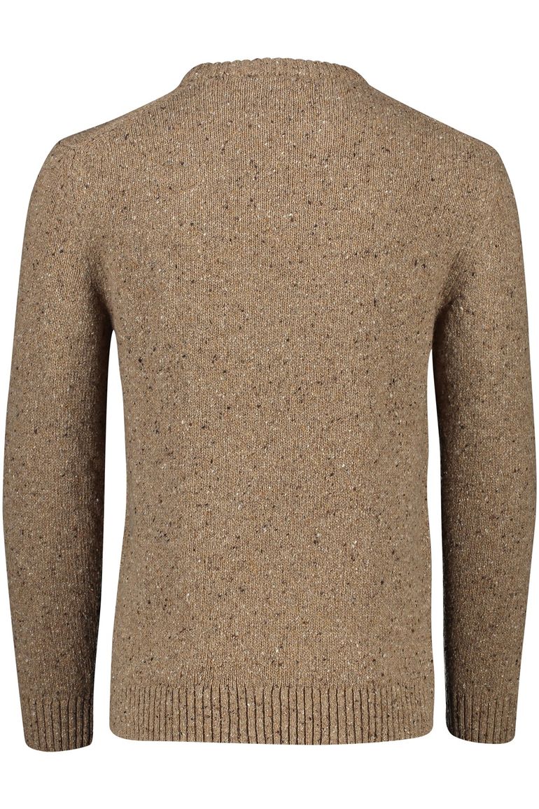 Gant trui bruin gebreid ronde hals