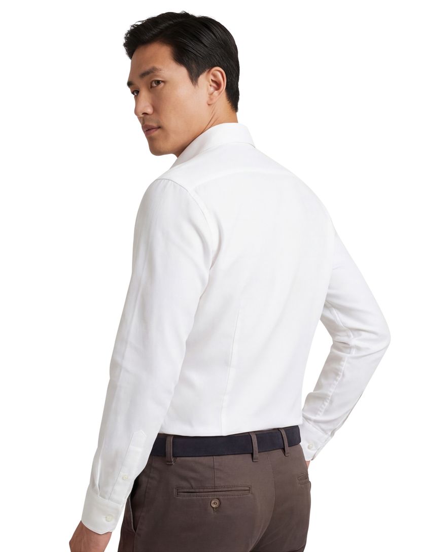 Slim Fit Michaelis overhemd wit strijkvrij