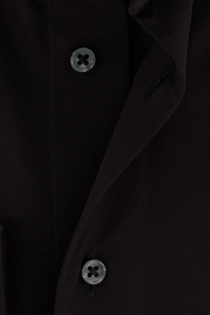 Michaelis business overhemd Slim Fit zwart effen