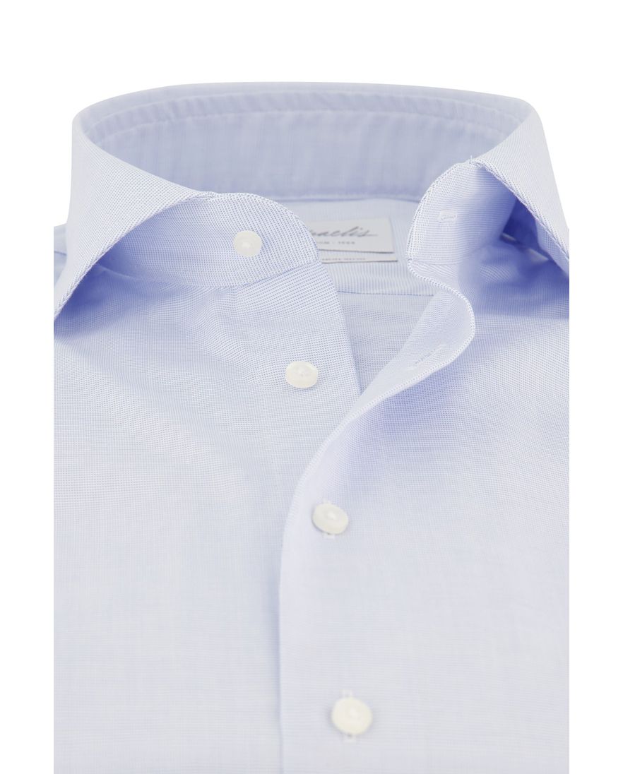 Overhemd Michaelis Slim Fit lichtblauw geprint