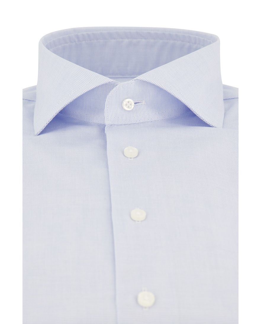 Overhemd Michaelis Slim Fit lichtblauw geprint