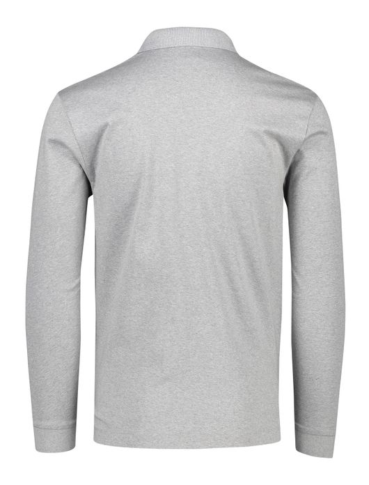 polo Pado Hugo Boss grijs gemêleerd katoen normale fit