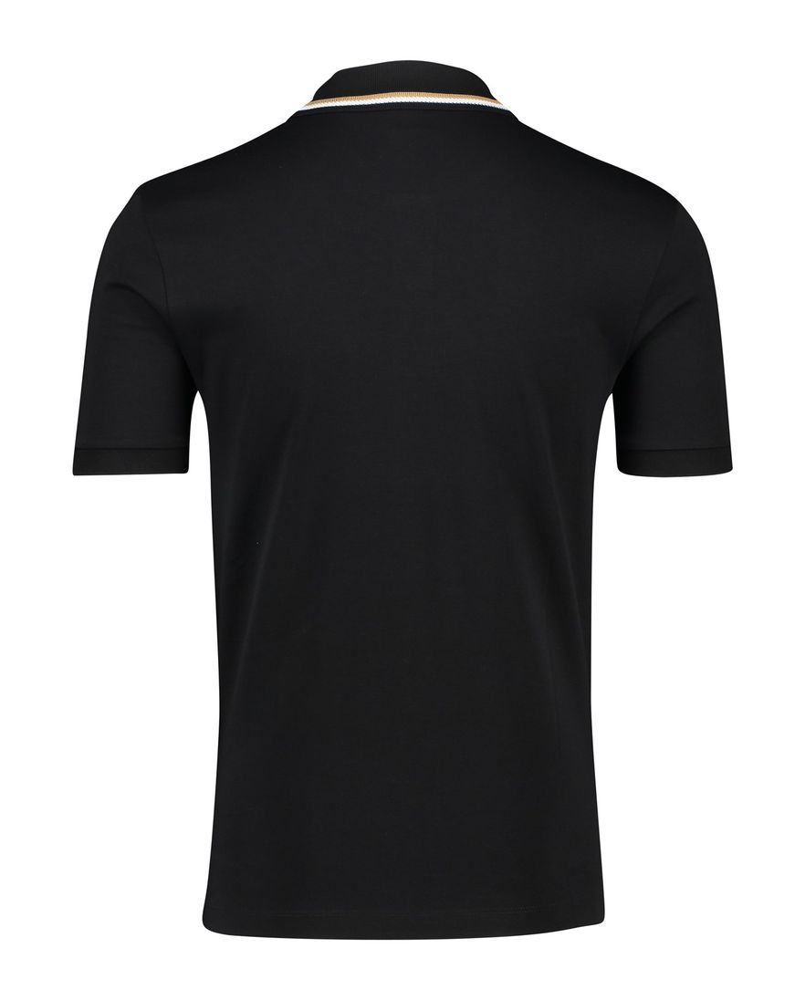 Boss Black Penrose polo effen zwart slim fit katoen
