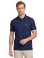 BOSS polo donkerblauw effen slim fit katoen