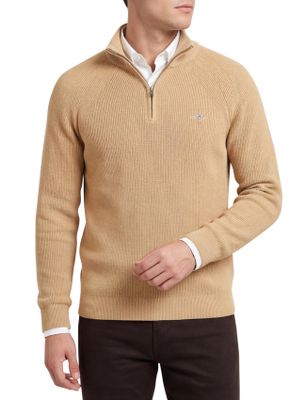 Gant trui Gant bruin katoen effen