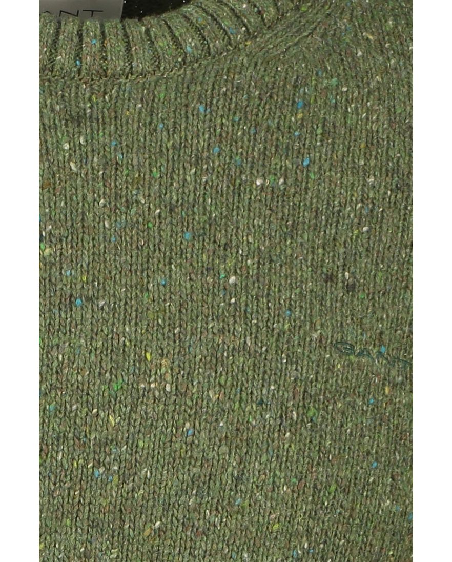 Gant trui groen wol effen