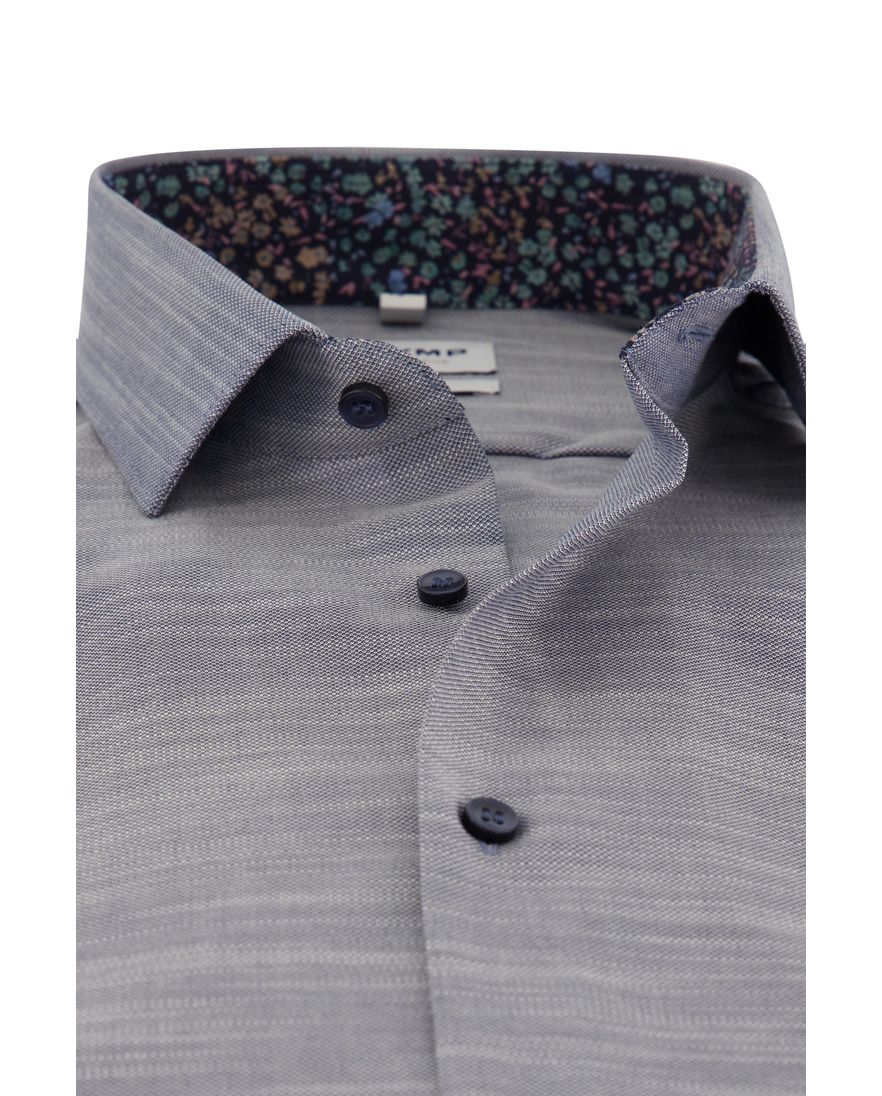 Overhemd Olymp Body Fit blauw gemêleerd