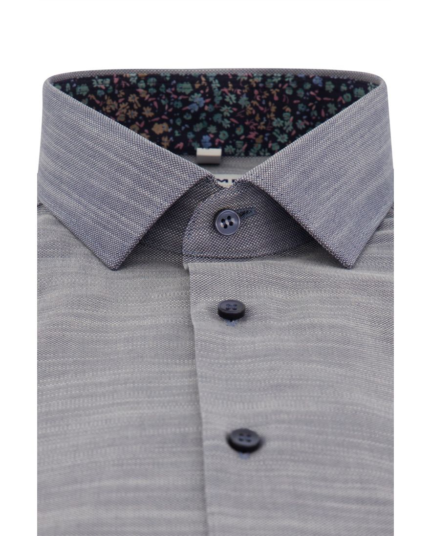 Overhemd Olymp Body Fit blauw gemêleerd