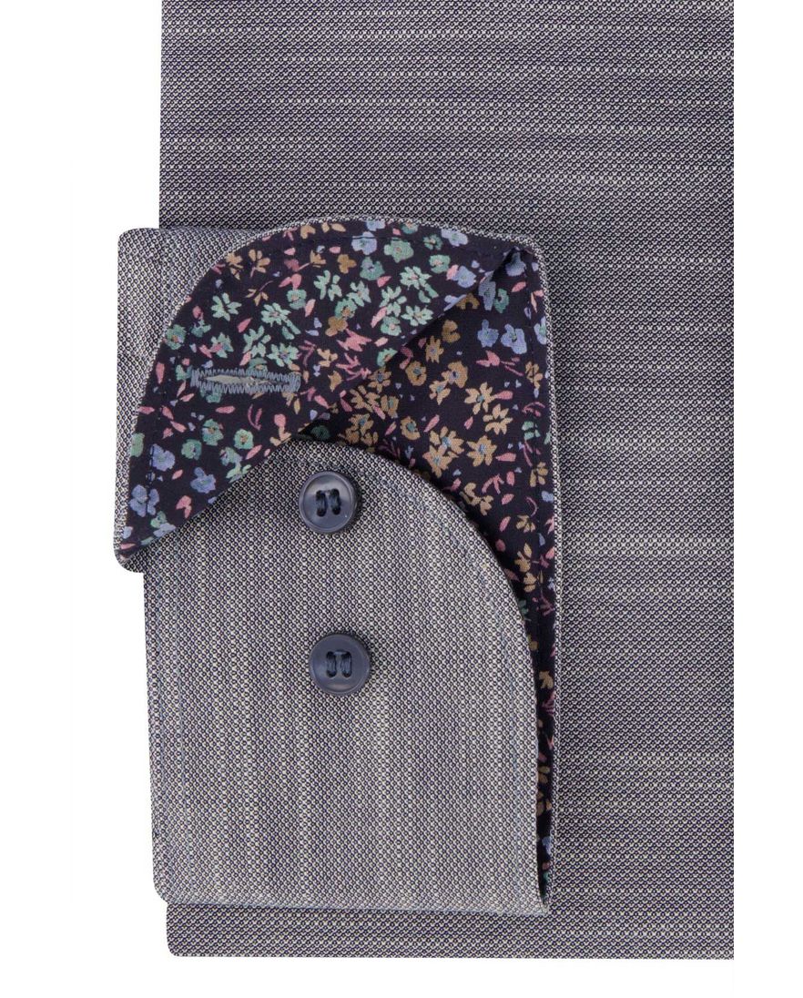 Overhemd Olymp Body Fit blauw gemêleerd