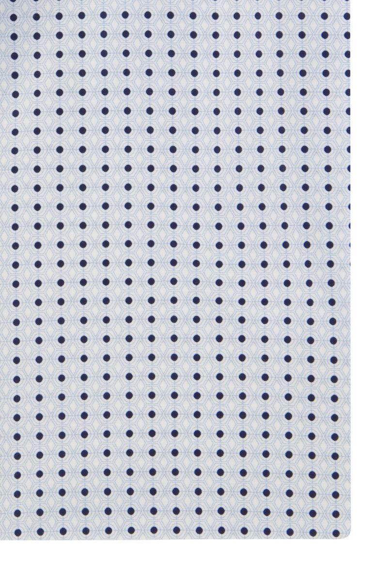 Olymp overhemd lichtblauw print body fit