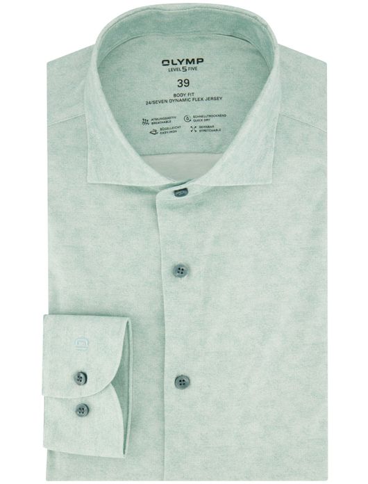 Olymp overhemd lichtgroen body fit