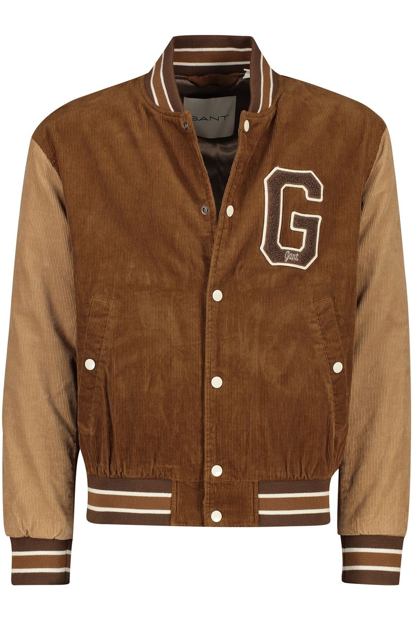 Gant jack bruin ribstof