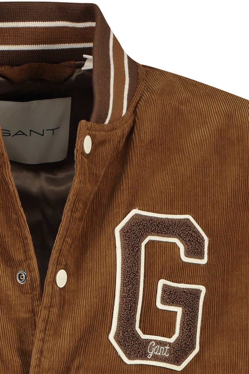 Gant jack bruin ribstof