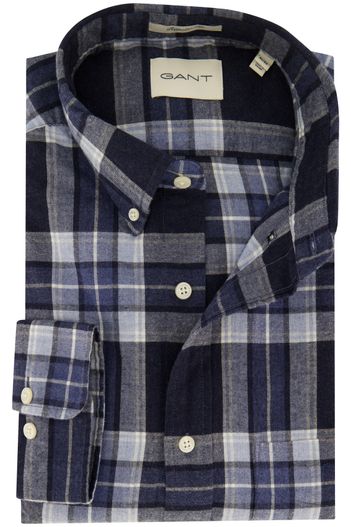 Gant casual overhemd donkerblauw Gant Regular Fit