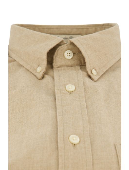 casual overhemd beige Gant Regular Fit