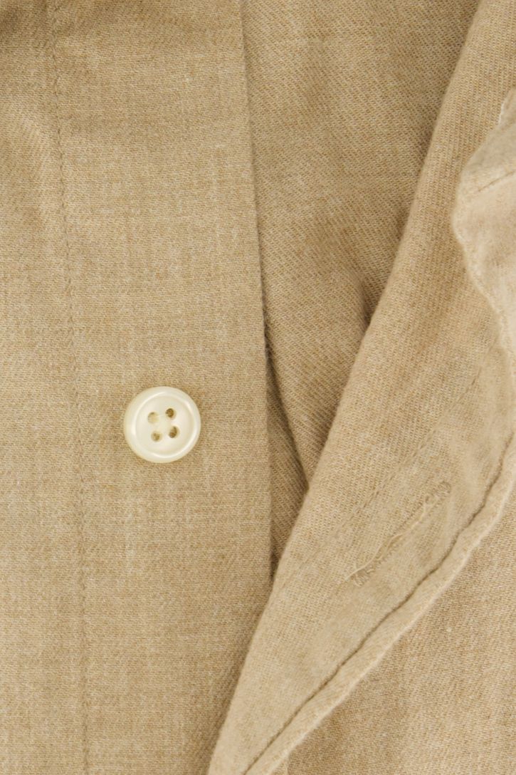 casual overhemd Gant Regular Fit beige flanel