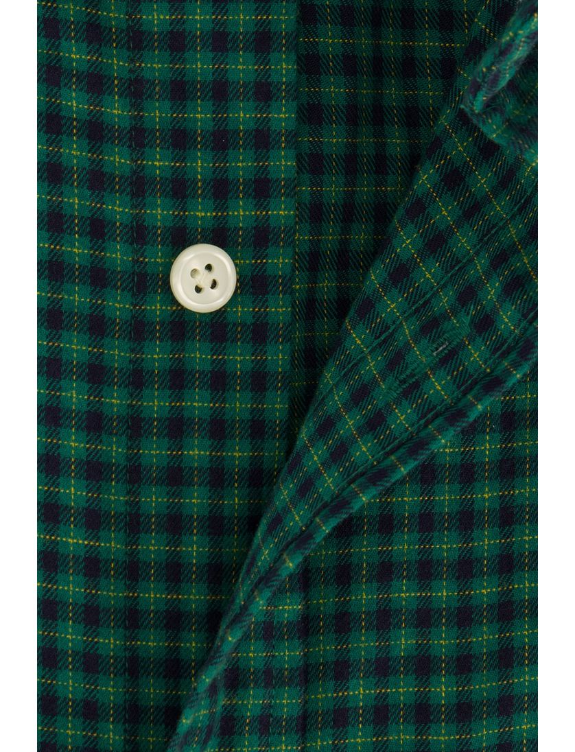 casual overhemd Gant Regular Fit groen en blauw geruit