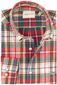 Gant casual button down overhemd rood geruit Regular Fit