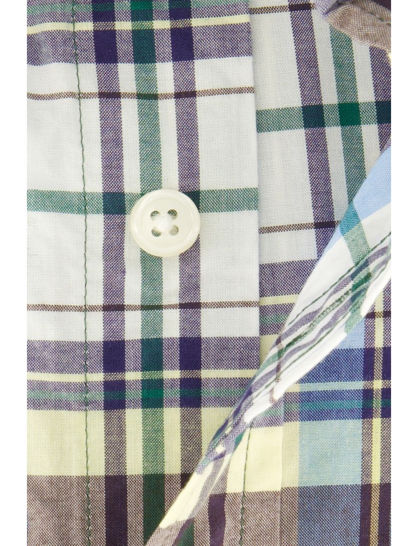 Gant overhemd groen geruit button down Regular Fit