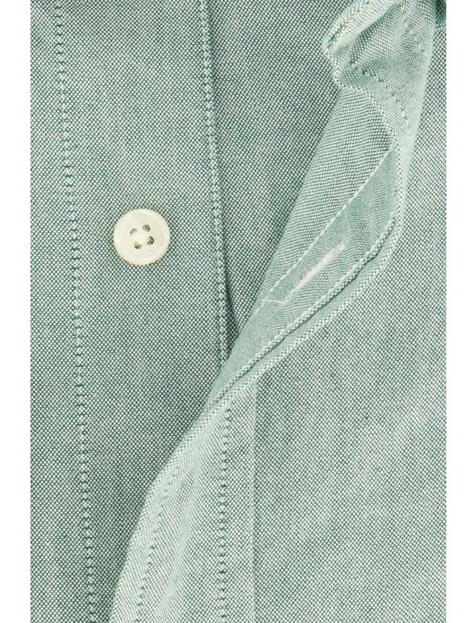 casual overhemd Gant groen effen katoen normale fit