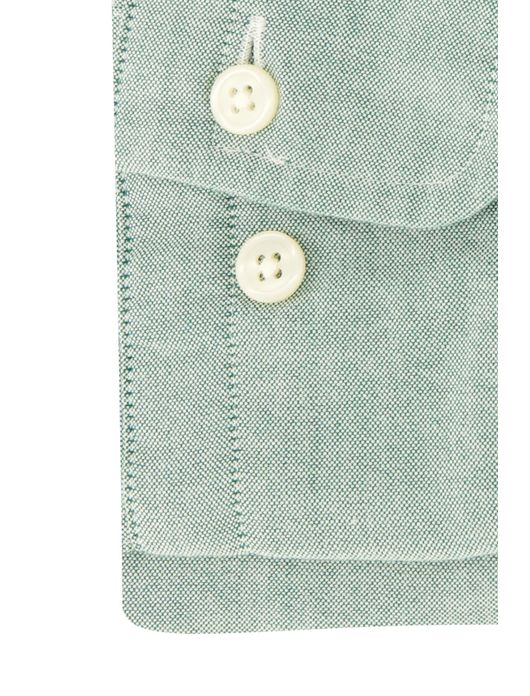 casual overhemd Gant groen effen katoen normale fit