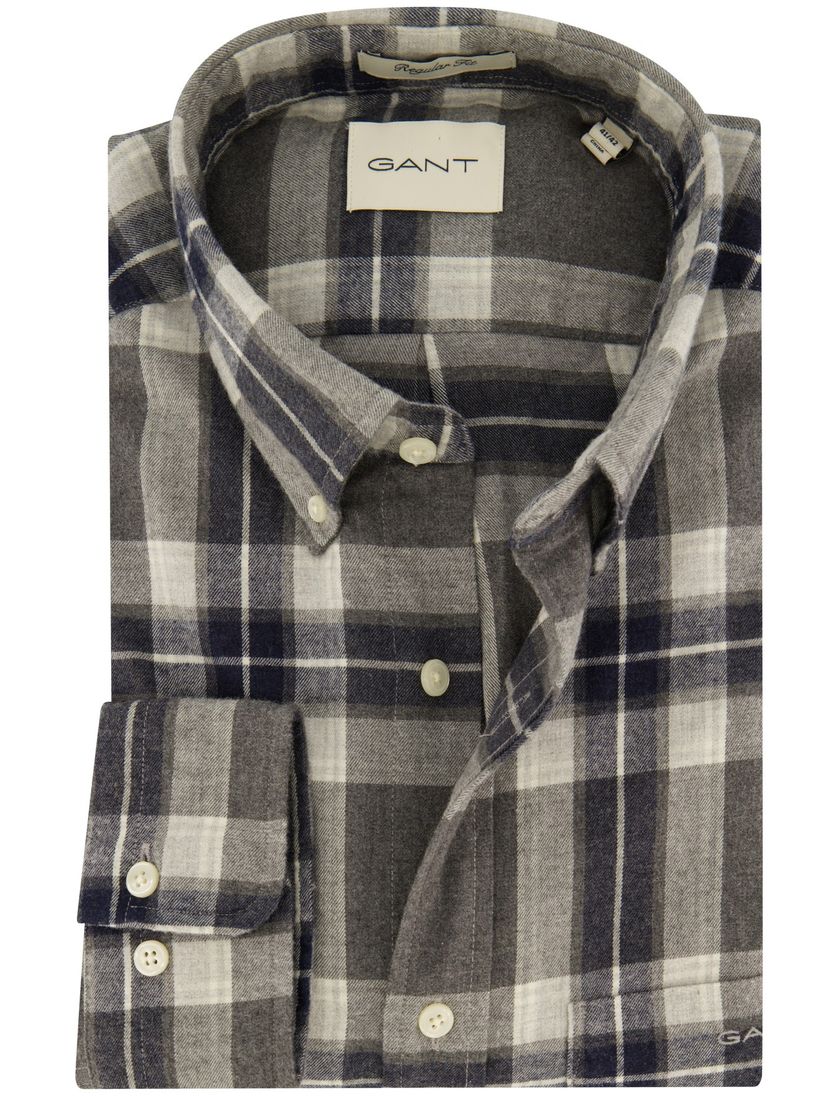 casual overhemd Gant Regular Fit grijs