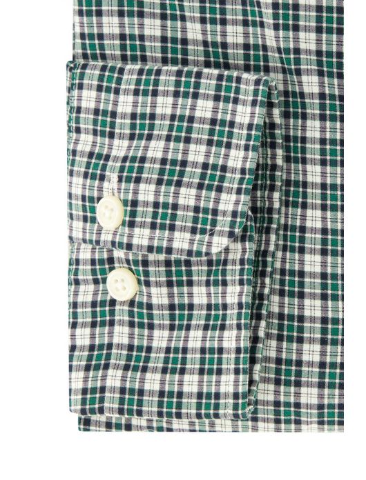 casual overhemd Gant groen geruit katoen normale fit