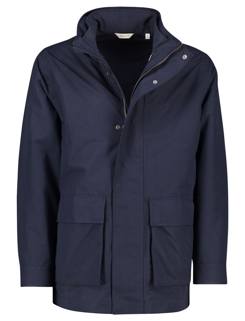 Gant winterjas donkerblauw normale fit Double Jacket