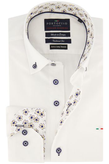 Portofino Portofino overhemd extra lang wit