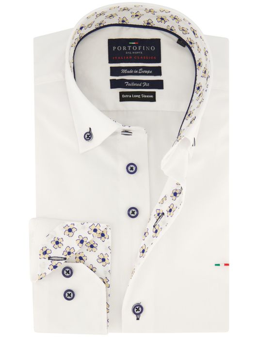 Portofino overhemd extra lang wit