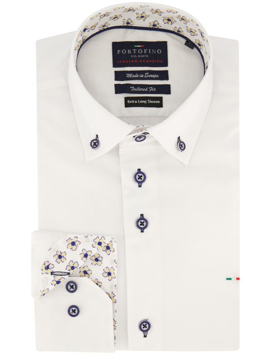 Portofino overhemd extra lang wit