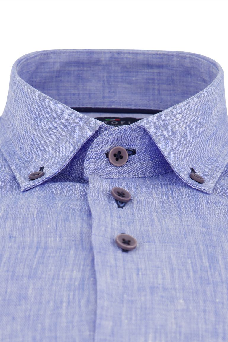 Portofino overhemd extra lang blauw