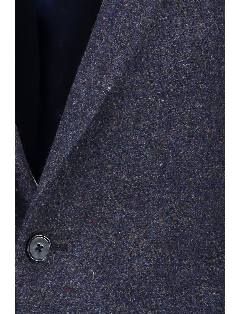 Magge colbert donkerblauw gemêleerd 100% wol