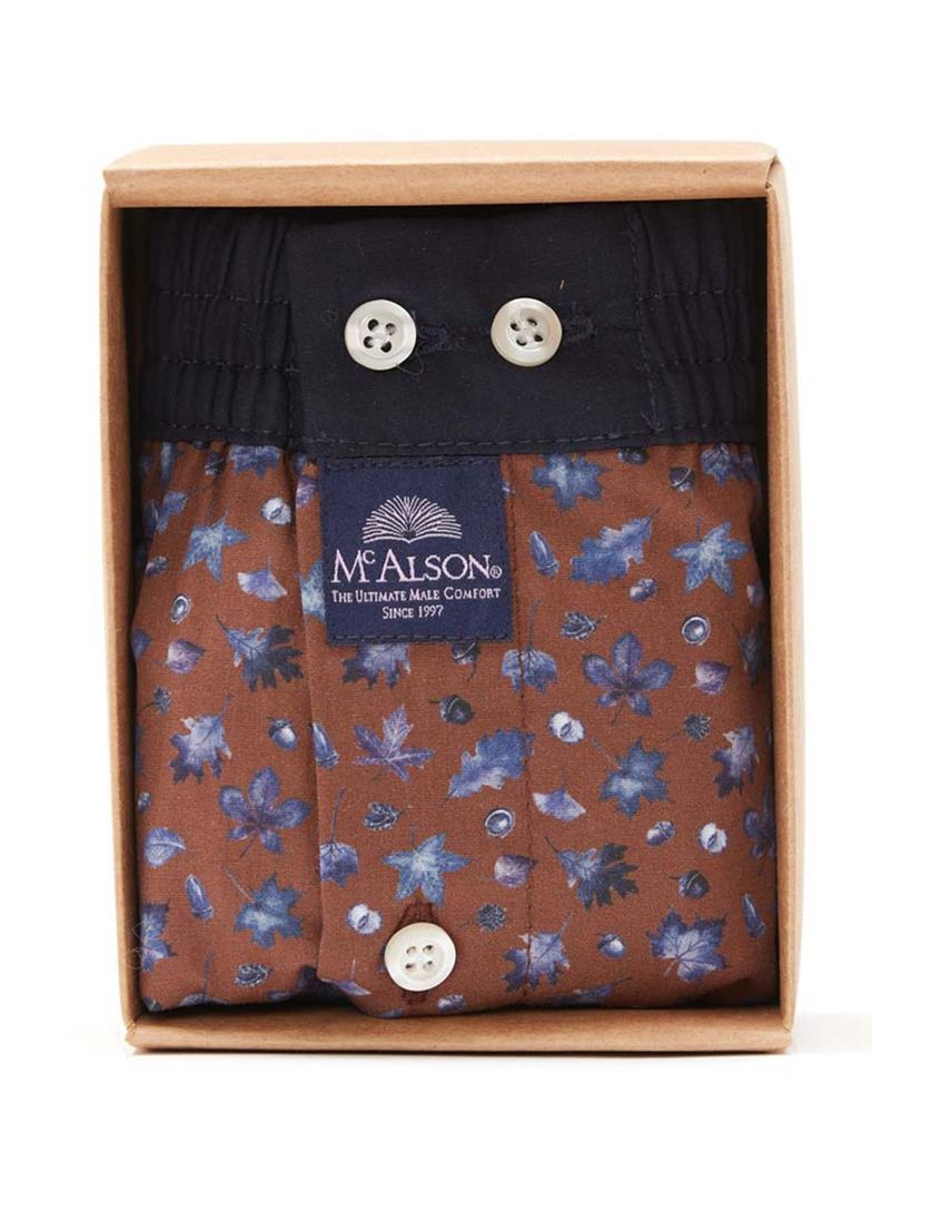 McAlson boxershort bruin bladeren