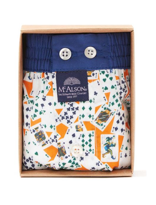 McAlson boxershort oranje kaarten