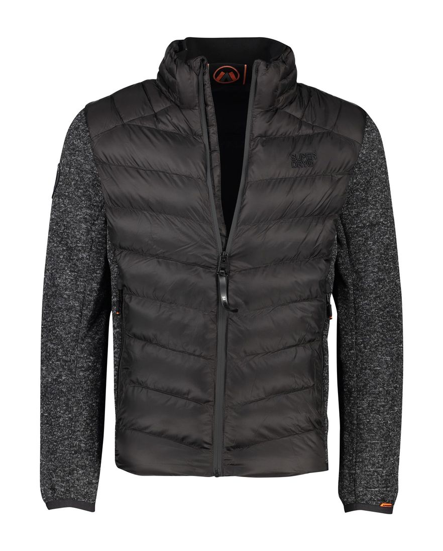 zwart Superdry tussenjas gewatteerd