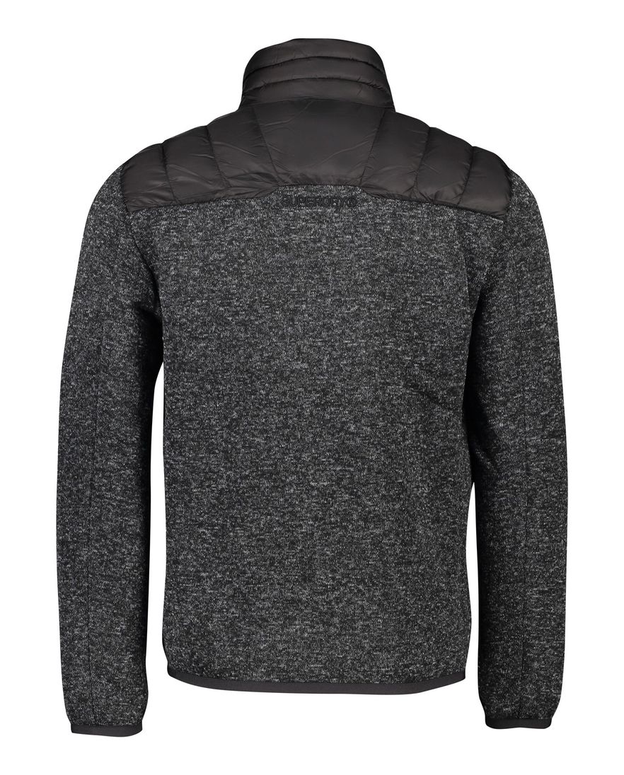 zwart Superdry tussenjas gewatteerd