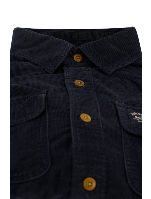 Superdry overhemd donkerblauw corduroy