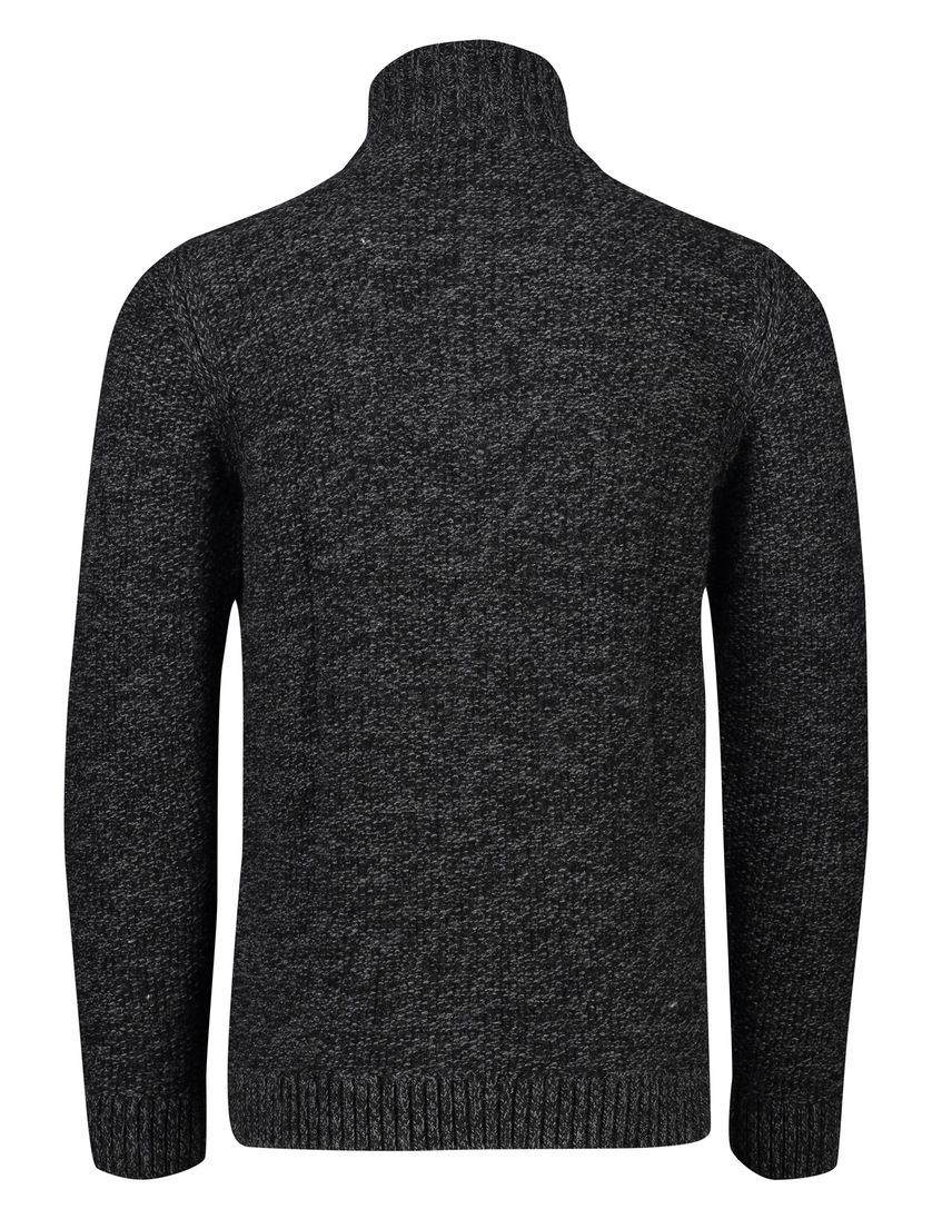 trui Superdry zwart gebreid normale fit acryl