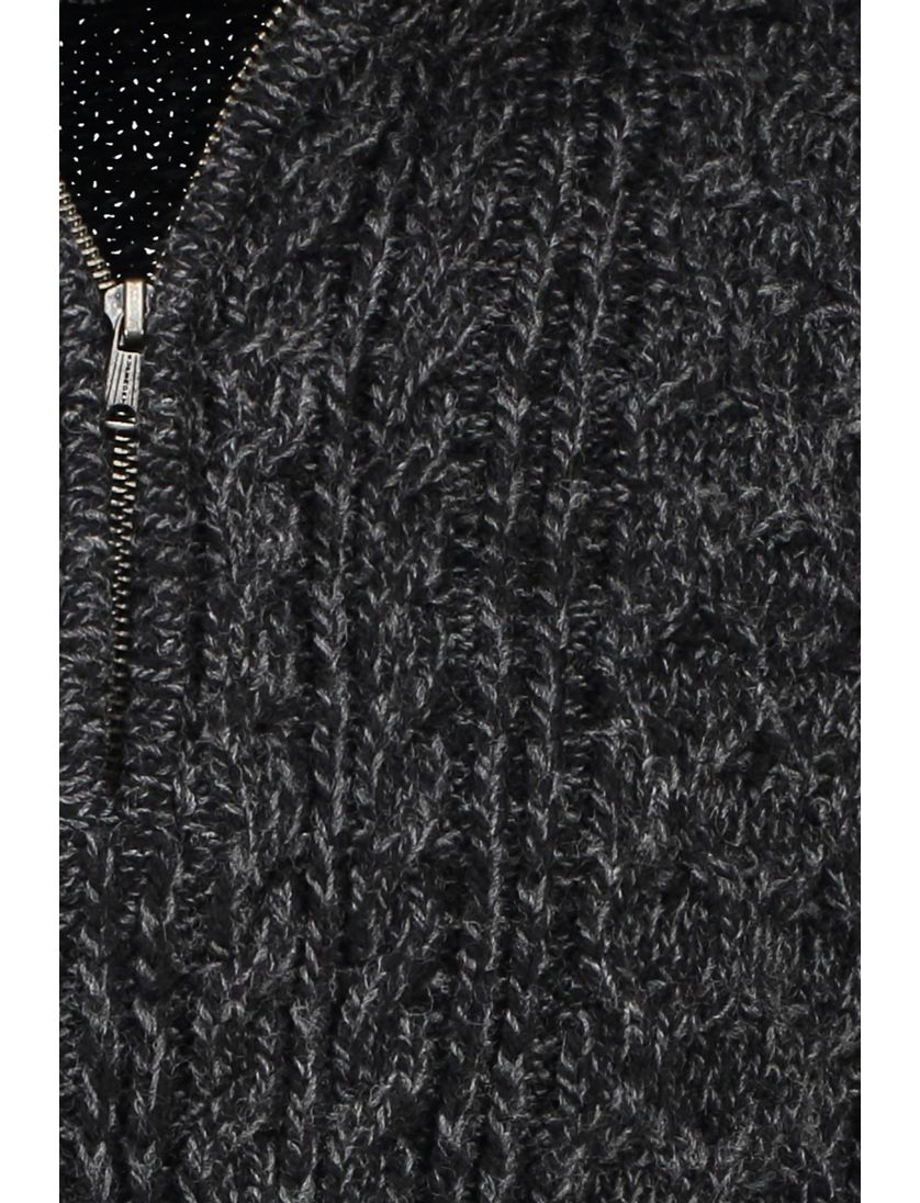 trui Superdry zwart gebreid normale fit acryl