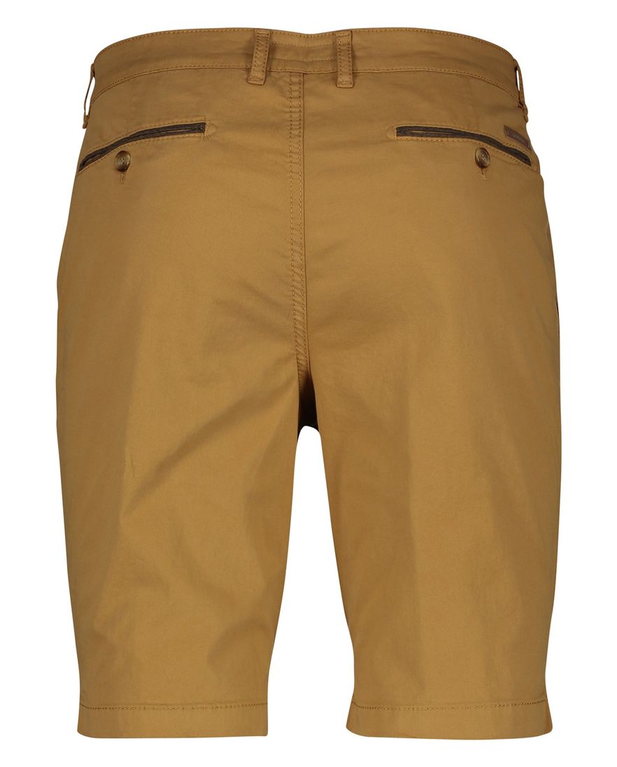 Gardeur Bermuda effen camel normale fit