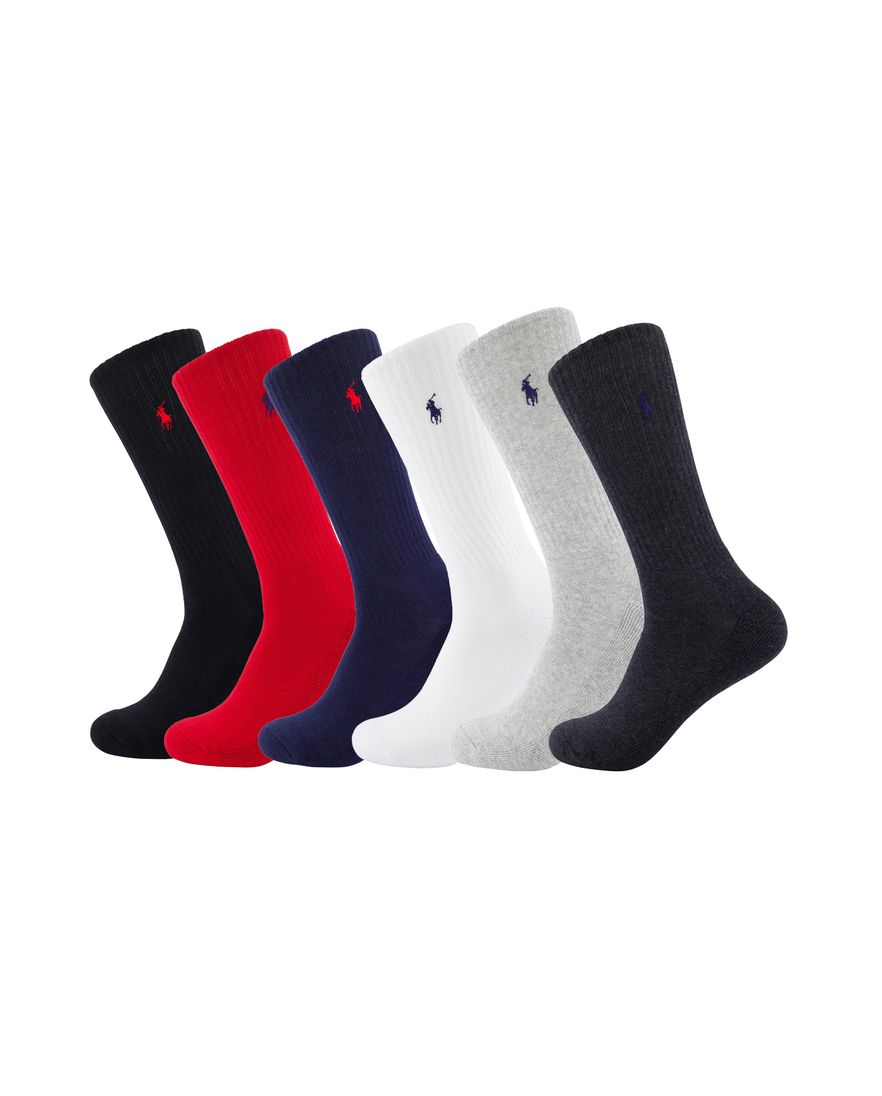 Polo Ralph Lauren sokken 6-pack multicolor